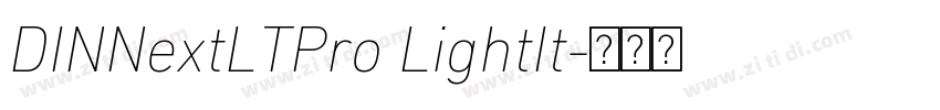 DINNextLTPro LightIt字体转换